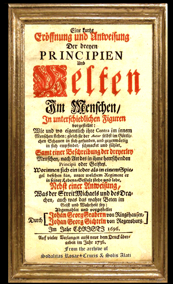 Frontpage of Gichtel's book